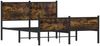 vidaXL Metallbett ohne Matratze Räuchereiche 140x200 cm 4007851 Bild 3