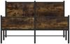 vidaXL Metallbett ohne Matratze Räuchereiche 140x200 cm 4007851 Bild 5