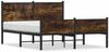 vidaXL Metallbett ohne Matratze Räuchereiche 140x200 cm 4007851 Bild 2