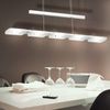LED Hängeleuchte, Alu Stahl, Glas, Höhenverstellbar, L 89 cm Bild 5