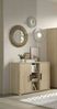 Kommode Sam 115 x 89 x 48 cm Eiche Melamin Dekor Metall Natur Schwarz Bild 3