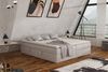 Boxspringbett Schlafzimmerbett ANTONY 180x200cm Stoff Hellgrau inkl. Bettkasten Bild 4