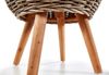Kobolo Beistelltisch Tisch Sofatisch ALINA aus Mahagoni Holz und Rattan (Einzelstück, 1-St, Einzelstück), Dm. 52,50 x H 58,50 cm Bild 4