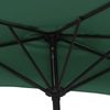 vidaXL Balkon-Sonnenschirm mit Alu-Mast Grün 270x144 cm Halbrund 44588 Bild 5