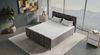 Boxspringbett Luna - Samtstoff - grau - 140x200 cm Bild 4