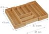 Relaxdays Besteckkasten Bambus ausziehbar Bild 3