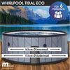 BRAST Whirlpool MSpa Verto-Serie, 5 Modelle, In- Outdoor Pool, Winterfest, aufblasbares Aufstellbecken, (aufblasbar MSpa Tidal für 6 Personen, 138 Massagedüsen in 3 Intensitäten), einfache Steuerung per App, Ø173x65 cm Bild 2