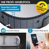 BRAST Whirlpool MSpa Verto-Serie, 5 Modelle, In- Outdoor Pool, Winterfest, aufblasbares Aufstellbecken, (aufblasbar MSpa Tidal für 6 Personen, 138 Massagedüsen in 3 Intensitäten), einfache Steuerung per App, Ø173x65 cm Bild 3