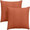 vidaXL Sofakissen 2 Stück Rot-Orange 80 x 80 cm Cordstoff 42014082 Bild 2