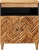 vidaXL Stauraumschränke Braun 60 x 33,5 x 75 cm Massivholz Mango 4018941 Bild 3