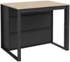 Vente-unique - OPOLE Küchenmöbel Holz, Platte GrauBeige - B 80 cm x H 90,5 cm x L 110,2 cm Bild 5