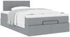 vidaXL Ottoman-Bett mit Matratze Hellgrau 120x190 cm Stoff 3311442 Bild 5