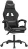 vidaXL Gaming-Stuhl mit Fußstütze Schwarz Kunstleder [3143838] Bild 2