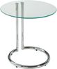 Beistelltisch Ylivieska 46xØ45 cm Chromfarben/Klarglas [en. casa] Bild 5