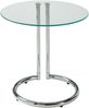 Beistelltisch Ylivieska 46xØ45 cm Chromfarben/Klarglas [en. casa] Bild 5