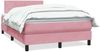 vidaXL Boxspringbett mit Matratze Rosa 120x220 cm Samt 3316256 Bild 2