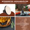 Hähnchenbräter, Geflügelhalter aus Steingut, Hähnchengriller schwarz Bild 3