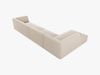 Micadoni Ecksofa Ruby 5-Sitzer Links Samt Salvador Beige Bild 5