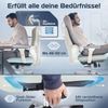 CLOUVOU ProSeat, ergonomischer Bürostuhl, thermoregulative Materialien, 4D-Armlehnen, 3D-Kopfstütze, BladeWheels, Creme-weiß Bild 3