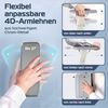 CLOUVOU ProSeat, ergonomischer Bürostuhl, thermoregulative Materialien, 4D-Armlehnen, 3D-Kopfstütze, BladeWheels, Creme-weiß Bild 4