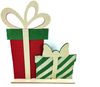 TrendLine Dekofigur Weihnachtsgeschenke Holz 40,5 x 5 x 36 cm mehrfarbig Bild 1