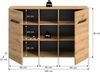 Sideboard (B/H/T: 130x81x37 cm) in Artisan Eiche Nachbildung Bild 4