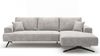 GRAINGOLD Ecksofa L-Form Leto, Wohnzimmer Ecksofa, Metallbeine, Velvet-Stoff, Grau, Rechts Bild 2