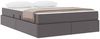 vidaXL Aufbewahrungsbett mit Matratze mit Matratze 2 pcs Grau Leder 3399610 Bild 3