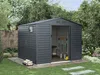 Vente-unique - ADELMO Gartenhaus Metall Grau - B 245 cm x H 221 cm x L 267 cm Bild 2