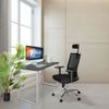hjh 'Office' mit Stahlgestell, Schwarz/Silber, 76 x 60 x 120 cm Bild 3