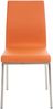 CLP 2er Set Esszimmerstühle Colmar Edelstahlgestell,orange Bild 3