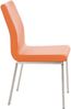 CLP 2er Set Esszimmerstühle Colmar Edelstahlgestell,orange Bild 4