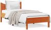 vidaXL Massivholzbett ohne Matratze Wachsbraun 100x200 Kiefernholz 844736 Bild 2