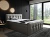Boxspringbett Libuna, Grau, 160x200 cm Bild 2