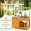 Matschküche Kinder Outdoor Kinderküche mit Zubehör Spielküche mit realistischen Herden & Wasserhahn Bild 4