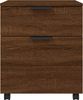 Rollcotainer MOSAB rollbar Braun Eichen-Optik 45x38x54 cm | Nachttisch mit Rollen Aktenschrank rollbar kleiner Schubladenschrank Bild 3