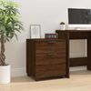 Rollcotainer MOSAB rollbar Braun Eichen-Optik 45x38x54 cm | Nachttisch mit Rollen Aktenschrank rollbar kleiner Schubladenschrank Bild 2