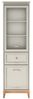 Lomadox Vitrine WILNA-161 Kaschmir, 50 cm breit, feine Profilfräsung, Massivholz Füße Bild 3