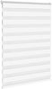 vidaXL Doppelrollo Weiß 100x100 cm Stoffbreite 95,9 cm Polyester 4014729 Bild 3