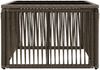 vidaXL Gartentisch Grau und Schwarz 55 x 55 x 37 cm PE Rattan und Glas 42035134 Bild 3