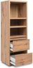 Regal >Ravenna< in Honig-Eiche - 45x131x37cm (BxHxT) Bild 3