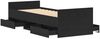 vidaXL Bettrahmen Schwarz Eichen-Optik 193 x 78 x 50 cm Holzwerkstoff 3329308 Bild 5