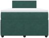 vidaXL Boxspringbett mit Matratze Dunkelgrün 120x200 cm Samt 3287707 Bild 4