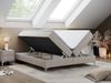Boxspringbett - Doppelbett mit Multipocket-Matratze - LESS -120x200 - Beige Stoff - H4 Bild 2