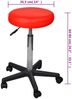 vidaXL Bürohocker 2 Stk. Rot 35,5x84 cm Kunstleder 277177 Bild 5