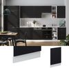 Frontblende Fame-Line Schwarz gestreift 45 cm ohne Arbeitsplatte Vicco Bild 2