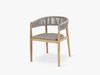 Micadoni Stuhl Miara 1-Sitzer Kord Beige Bild 2