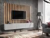 TV-Lowboard Set Pearl in grau und Artisan Eiche 180 cm Bild 2