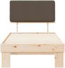 vidaXL Bettgestell mit gepolstertem Kopfteil Taupe 100 x 200 cm 877372 Bild 5
