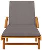 vidaXL Sonnenliegen 2 Stk. mit Tisch Massivholz Akazie 3206368 Bild 5